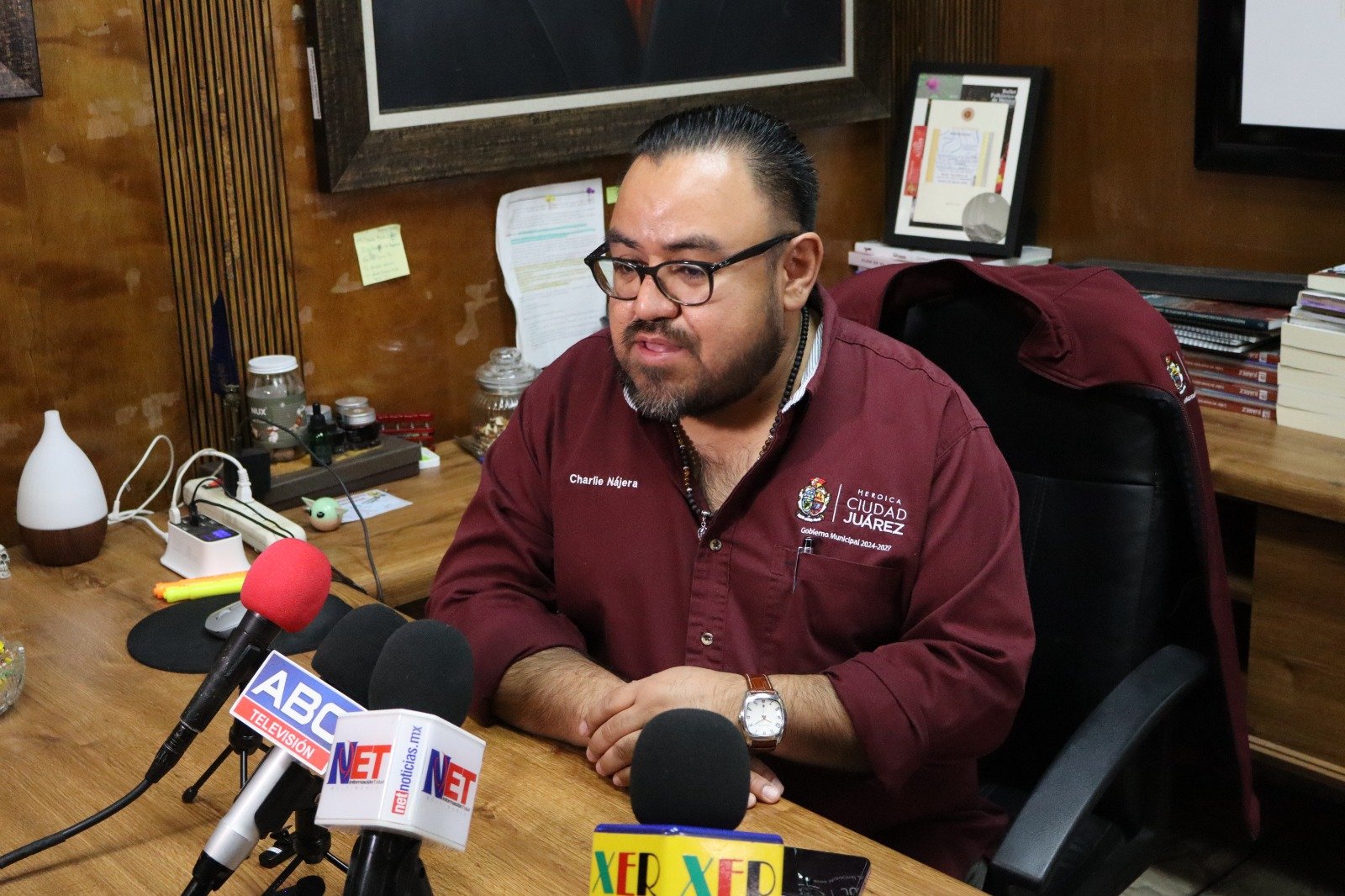 Conferencia de Prensa Dep. Comunicación Social municipal