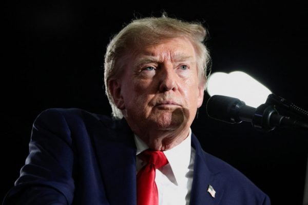 U.S. President Donald Trump speaks during a campaign rally for U.S. Senator Darline Graham (R-SC) at the Myrtle Beach Convention Center in Myrtle Beach, South Carolina, U.S., August 21, 2026. REUTERS/Evan Vucci