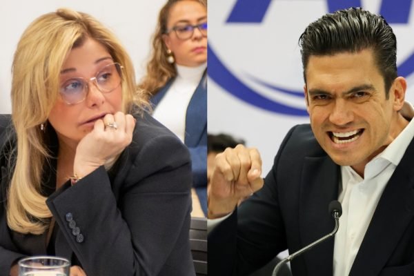 La-gobernadora-panista-de-Chihuahua-Maru-Campos-y-el-dirigente-del-PAN-Jorge-Romero-Foto-Galo-Canas-Cuartoscuro